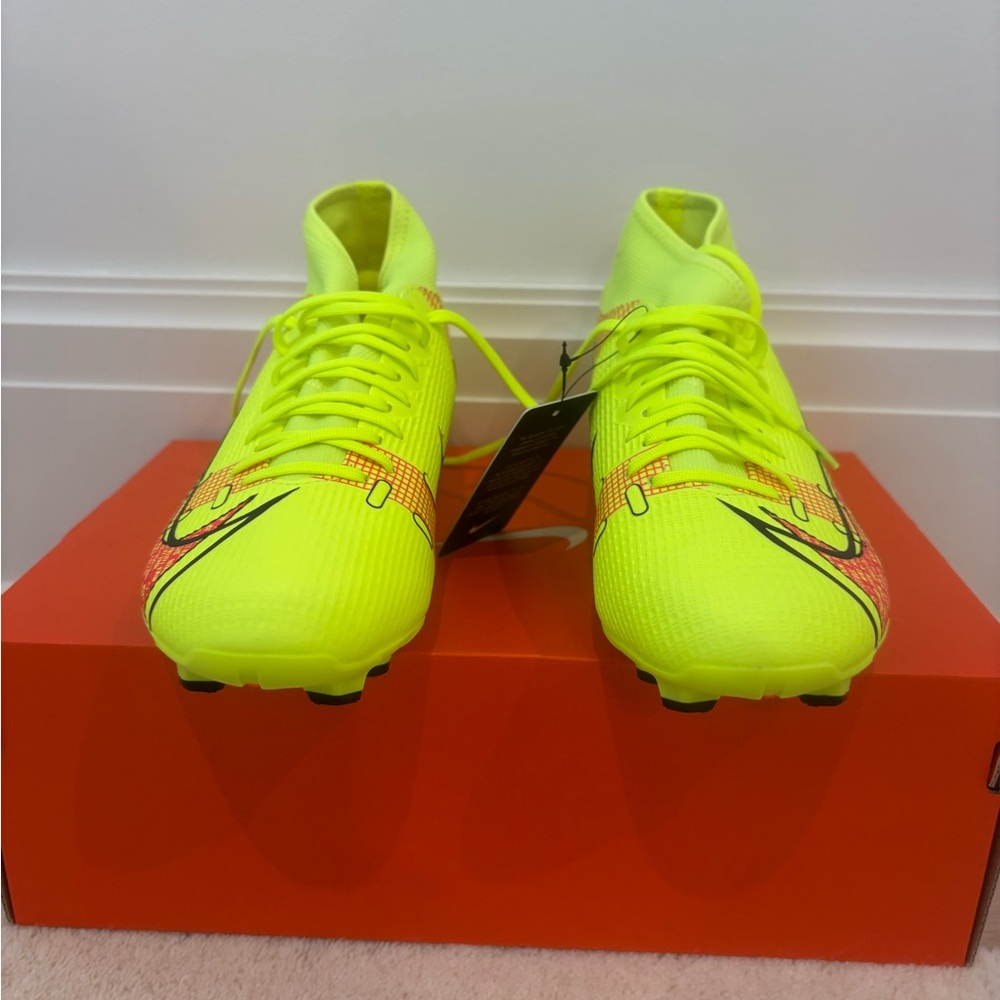 Nike Superfly 8 Academy Volt and Black Cleats